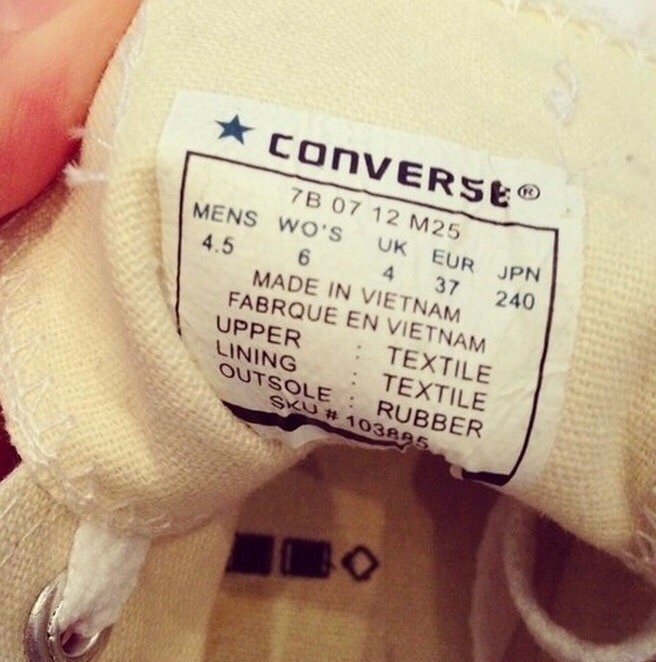 label converse original